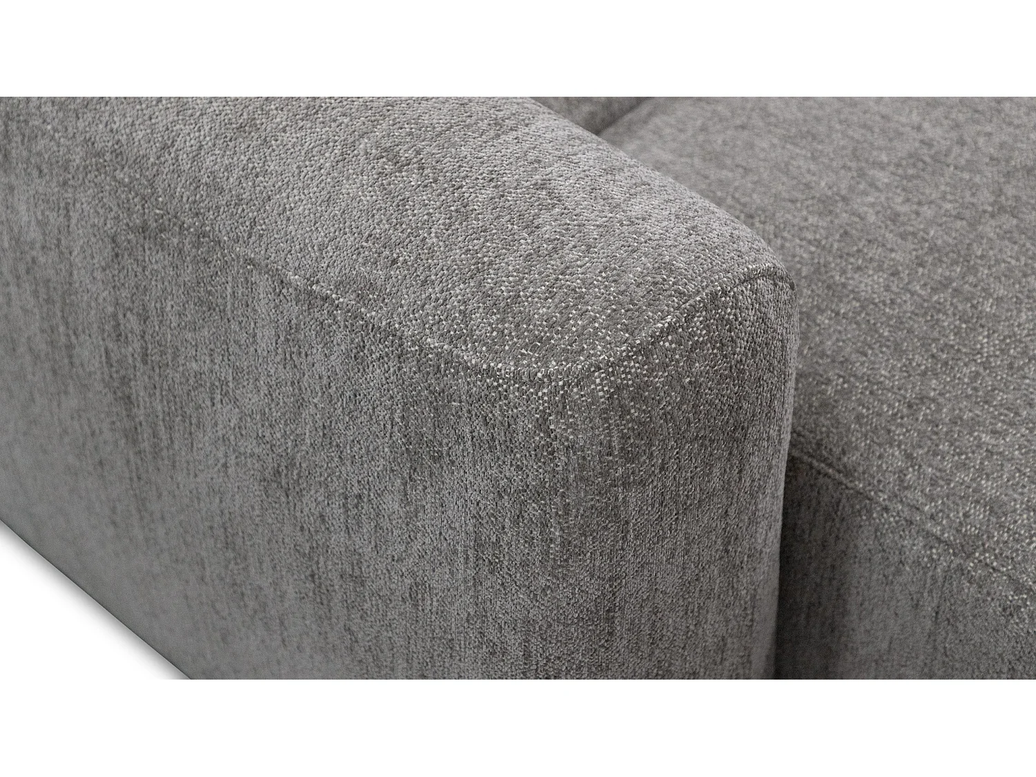 Ecksofa 4-Sitzer rechts NERO, platingrau