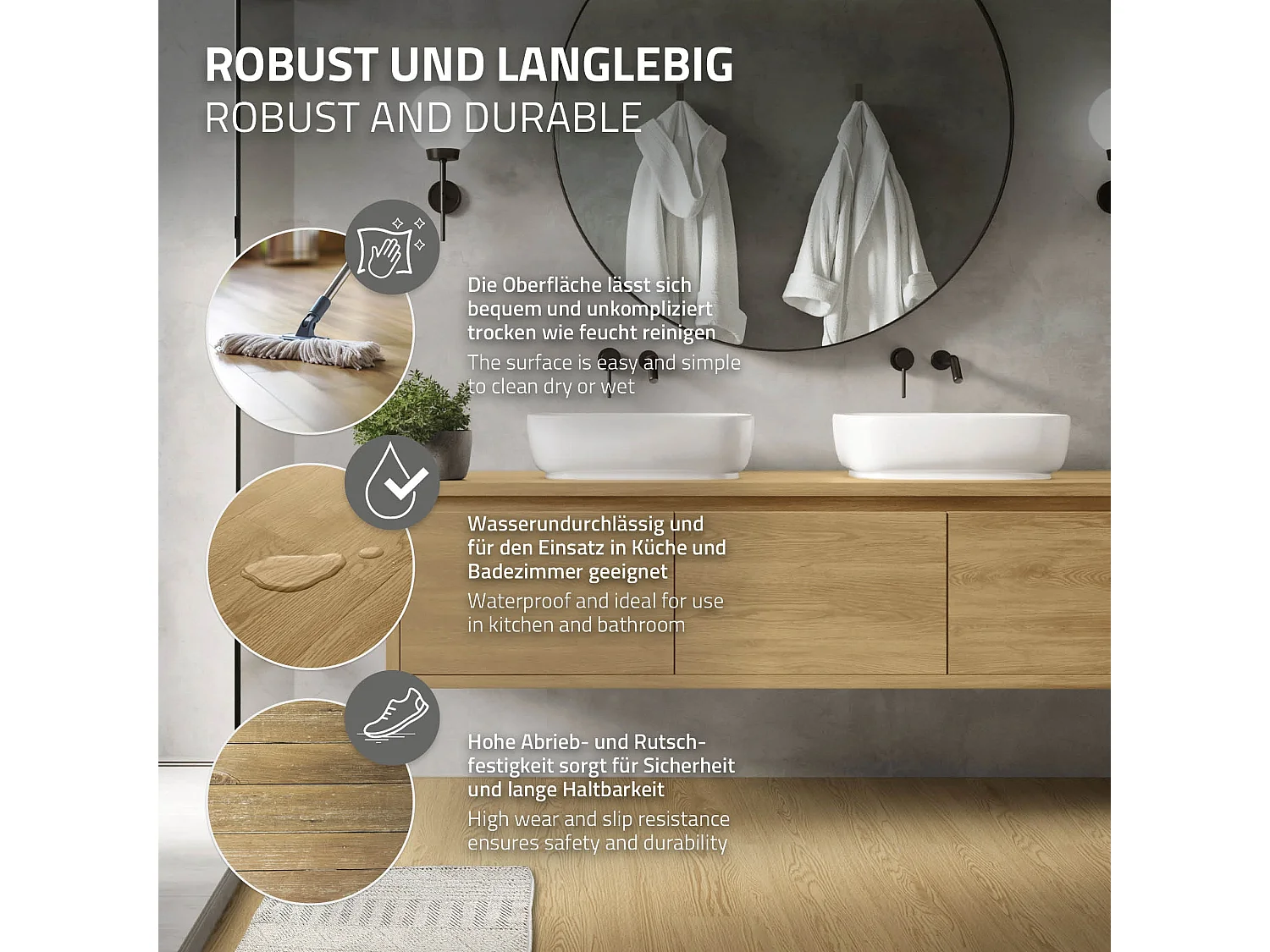 Pavimento in PVC 91,5x15,3 cm 11,15 m² rovere naturale 80 listoni 2 mm pavimenti autoadesivi con aspetto legno copripavimento impermeabile ML-Design