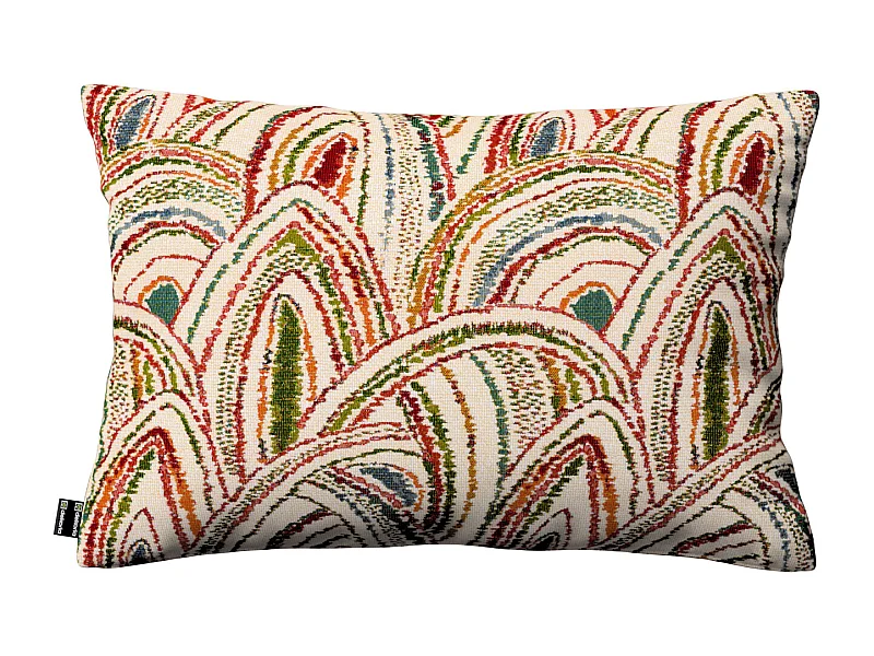 KISSENHÜLLE Cosy Home beige- rot, 47x28 cm