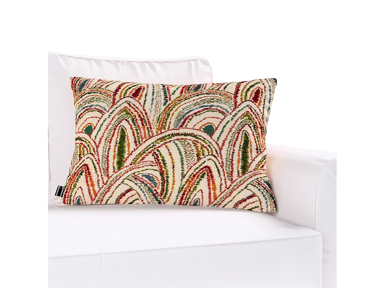 KISSENHÜLLE Cosy Home beige- rot, 47x28 cm