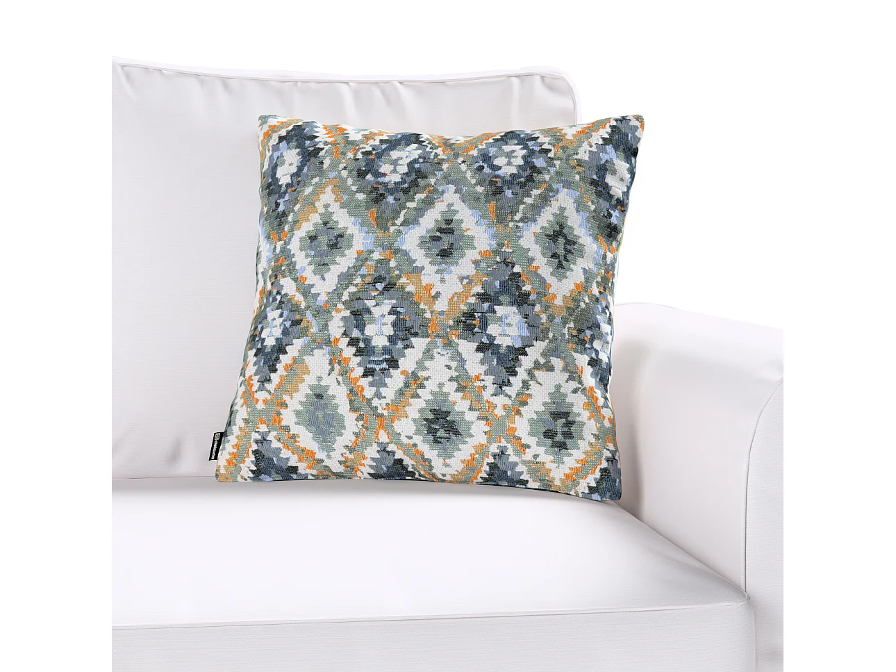 KISSENHÜLLE Cosy Home blau- weiß, 43x43 cm