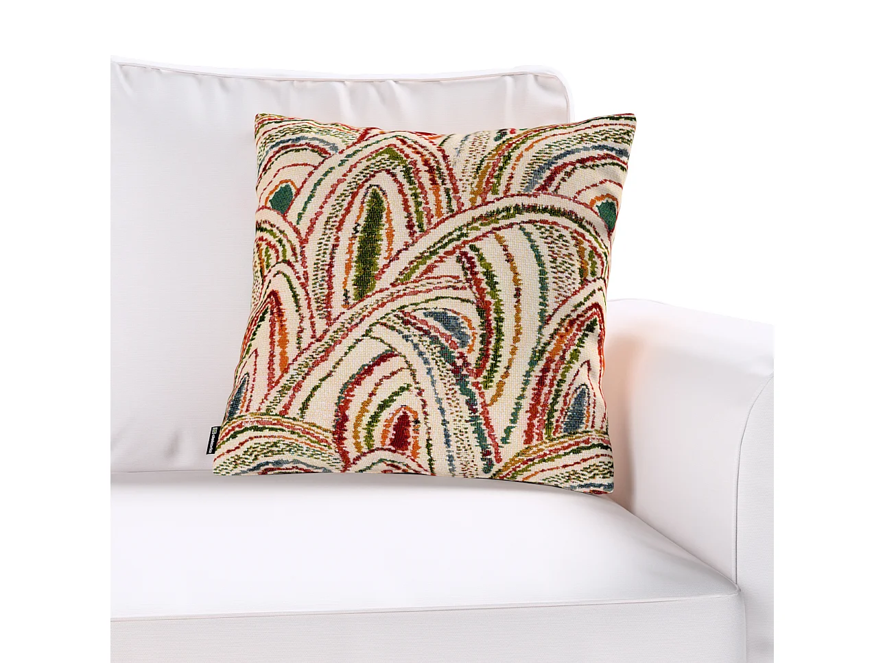 KISSENHÜLLE Cosy Home beige- rot, 43x43 cm