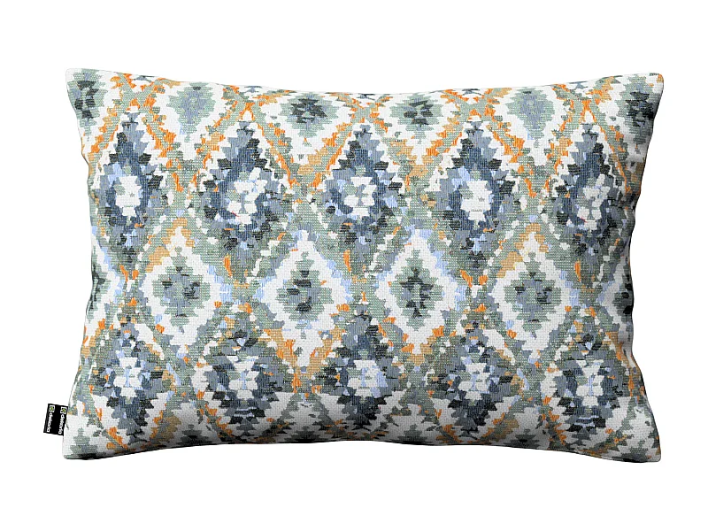 KISSENHÜLLE Cosy Home blau- weiß, 47x28 cm