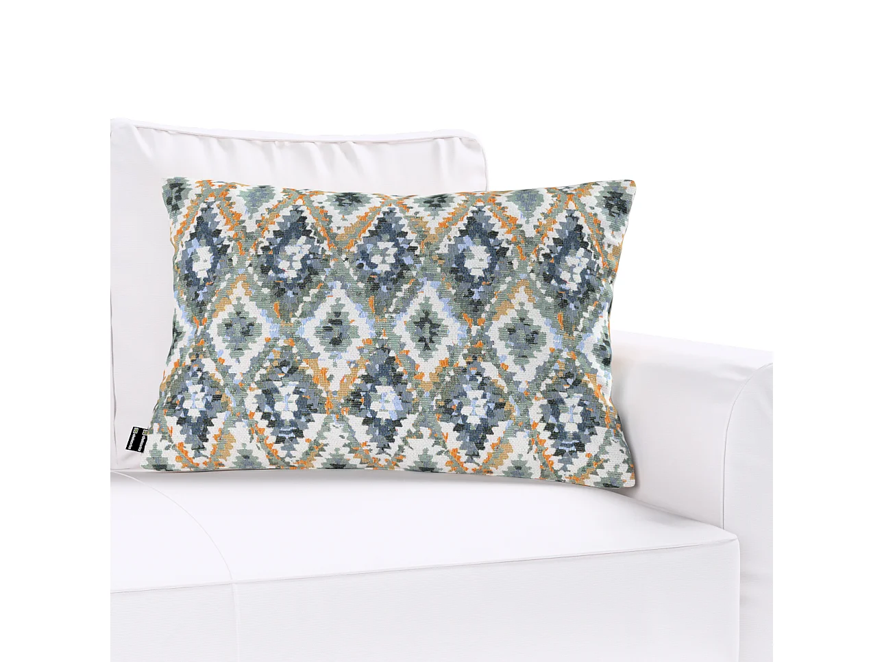 KISSENHÜLLE Cosy Home blau- weiß, 60x40 cm