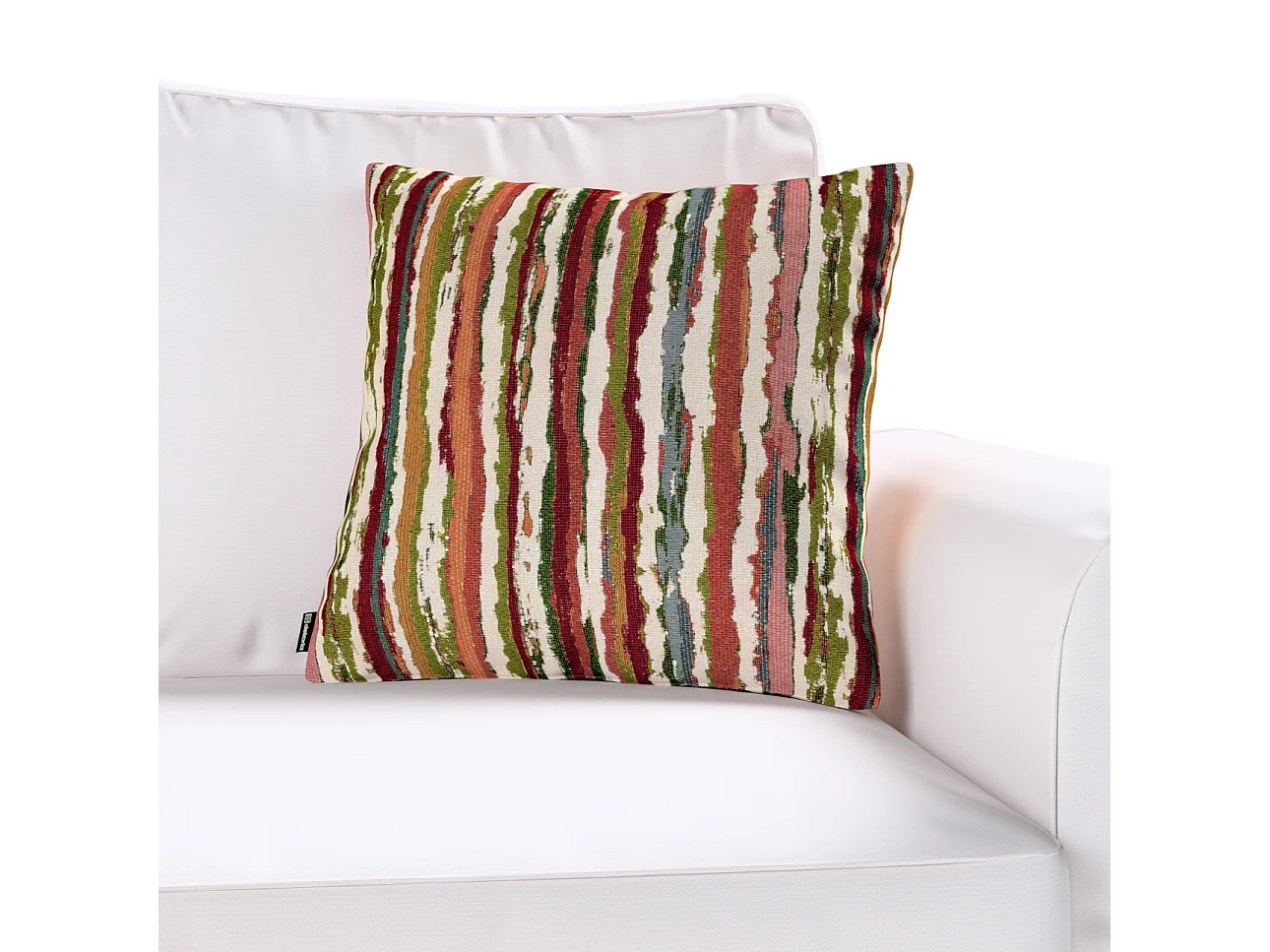 KISSENHÜLLE Cosy Home rot- grün, 43x43 cm