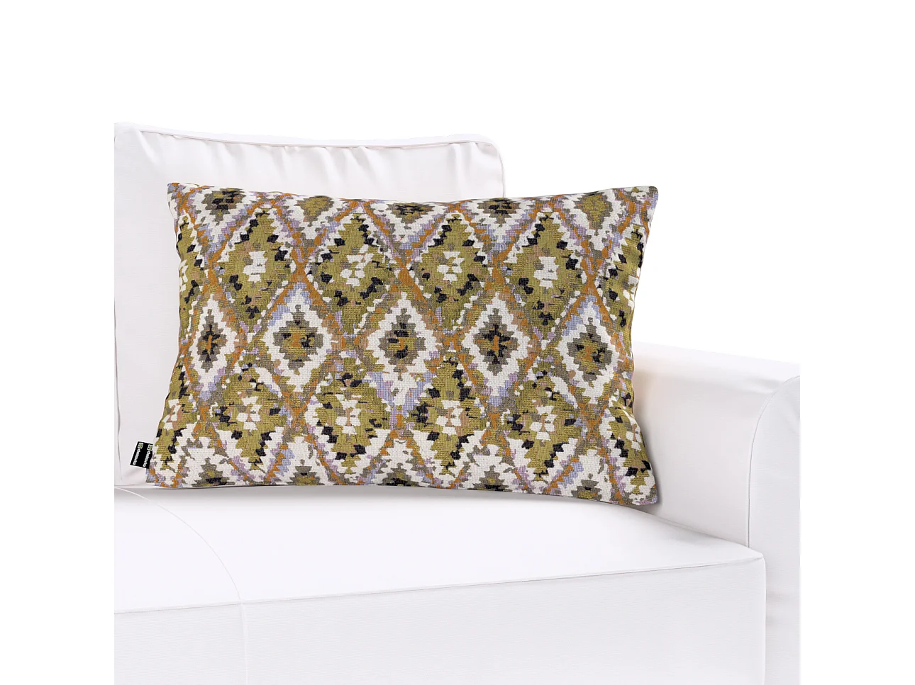 KISSENHÜLLE Cosy Home olive- weiß, 60x40 cm