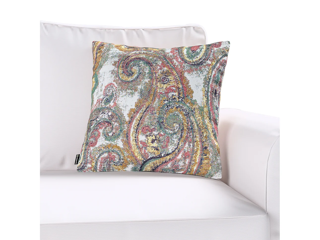 KISSENHÜLLE Cosy Home grün- rosa, 43x43 cm