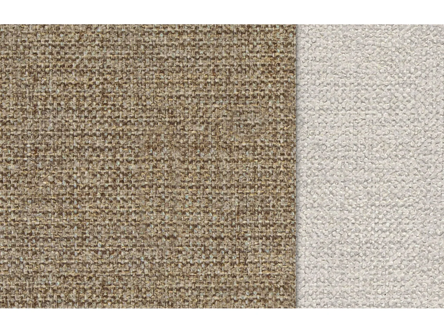 Canapé d'angle gauche 4 places OTTO, tissu taupe