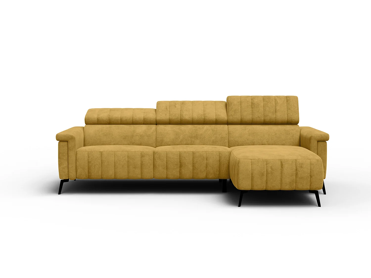 Ecksofa 4-Sitzer NORDEL, senfgelb