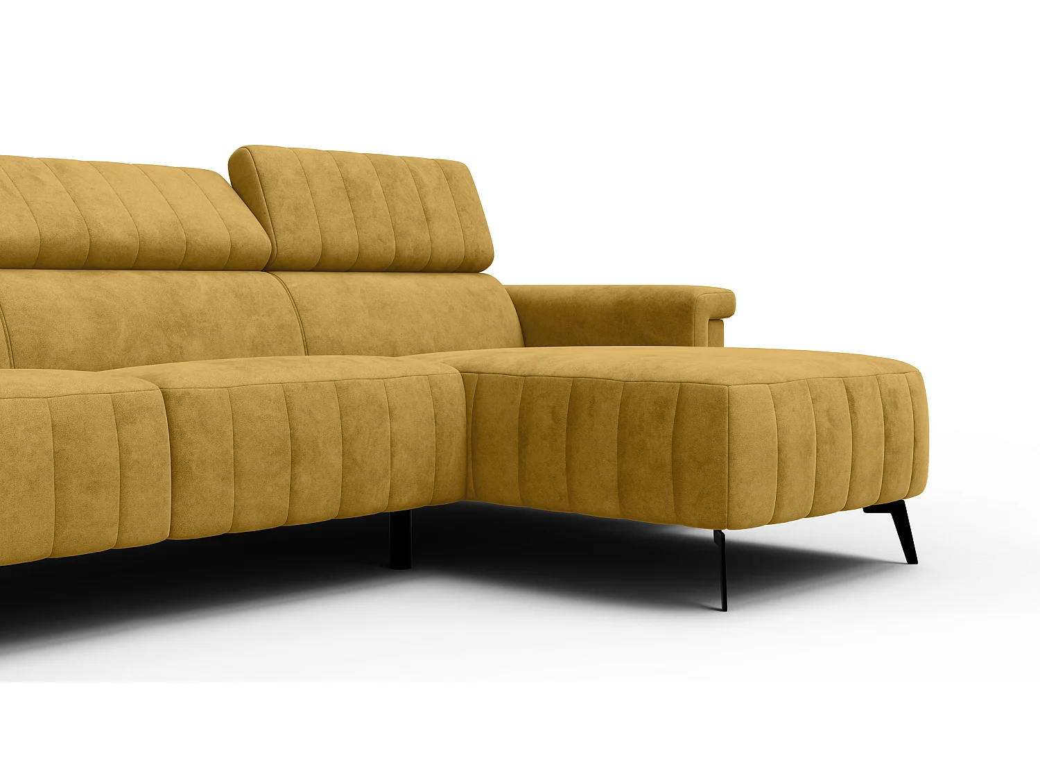 Ecksofa 4-Sitzer NORDEL, senfgelb