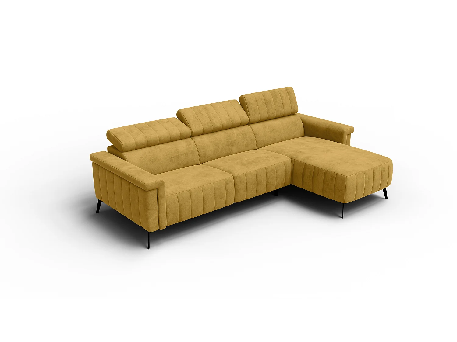 Ecksofa 4-Sitzer NORDEL, senfgelb