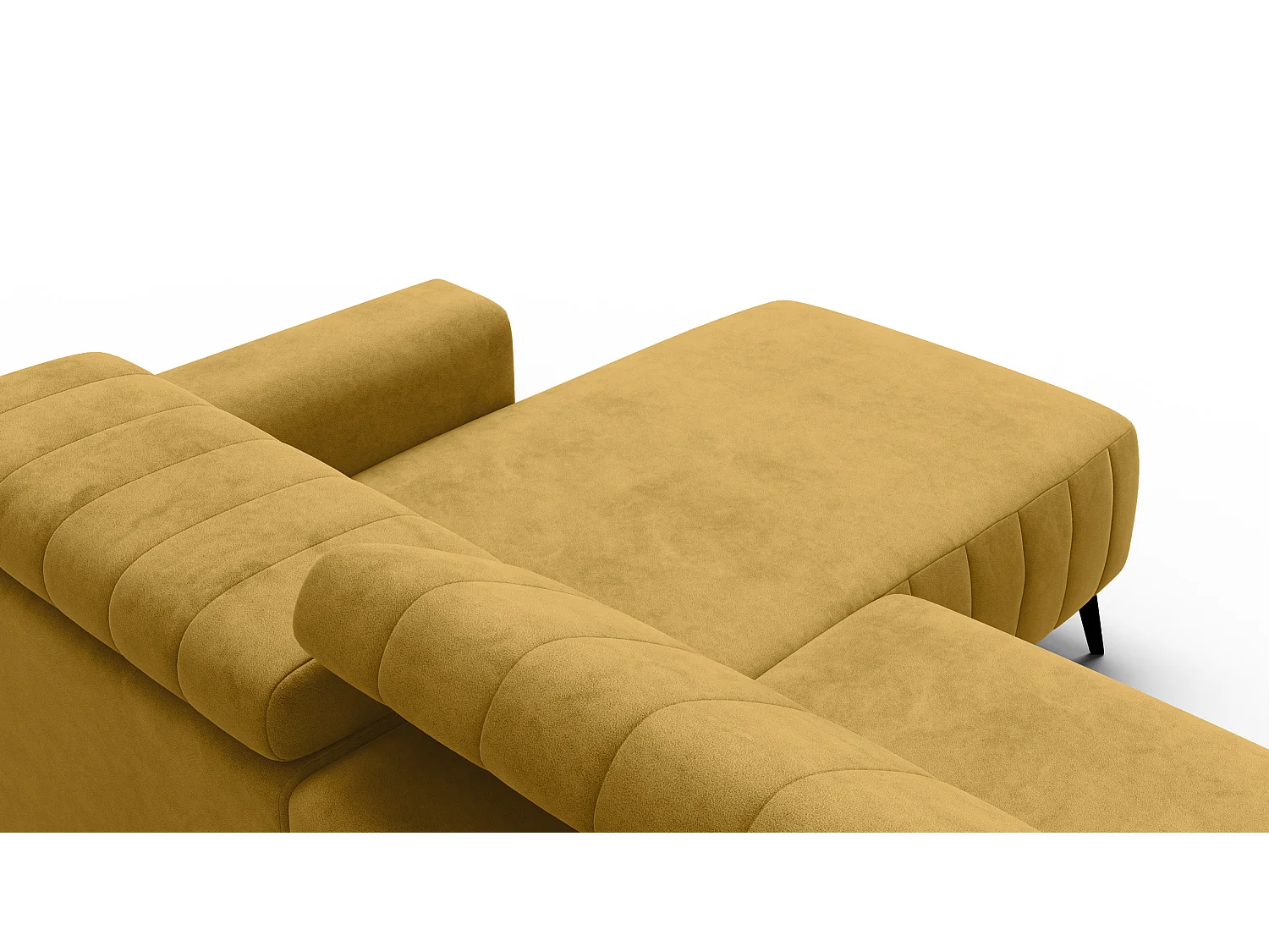 Ecksofa 4-Sitzer NORDEL, senfgelb