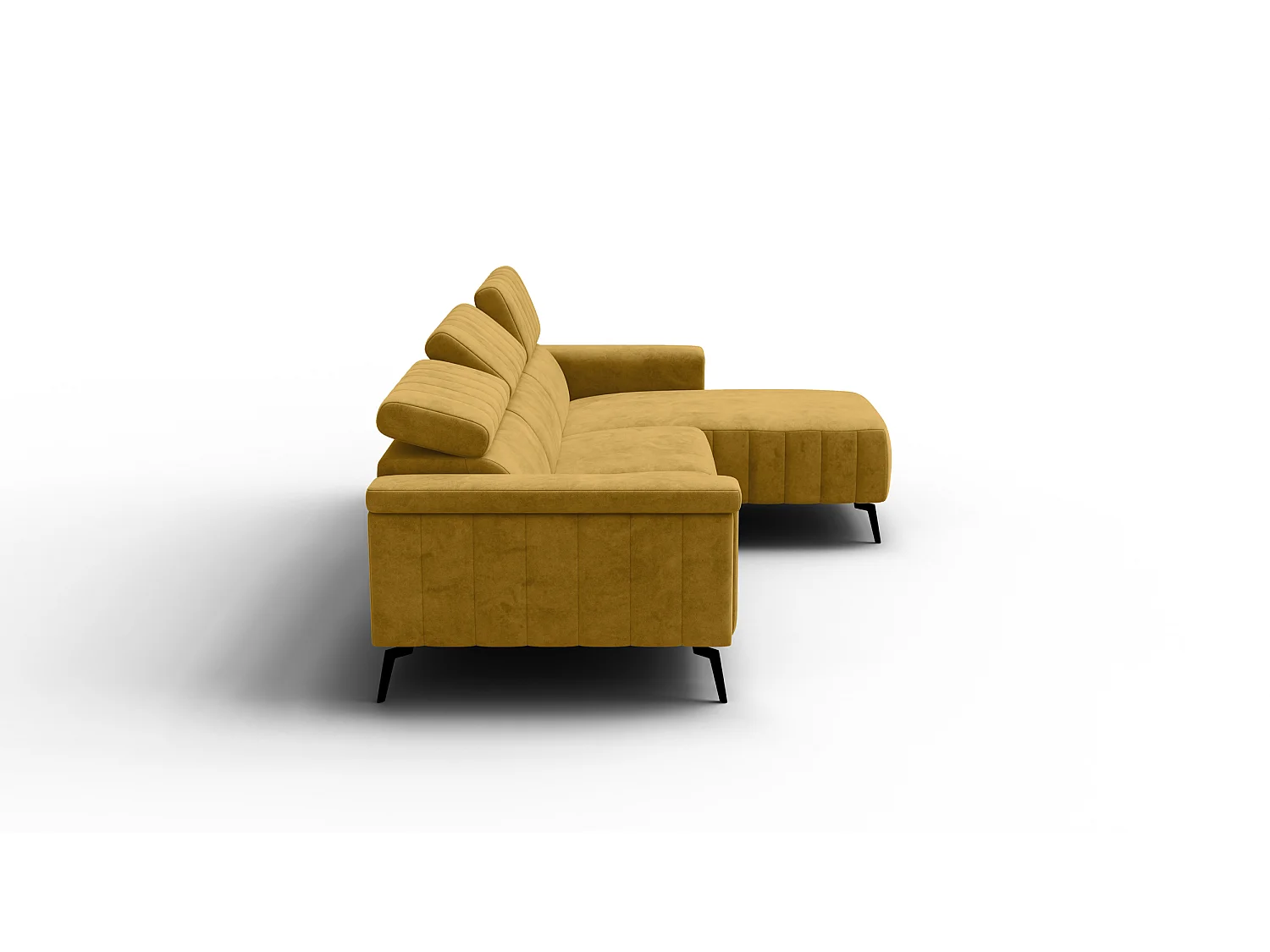 Ecksofa 4-Sitzer NORDEL, senfgelb