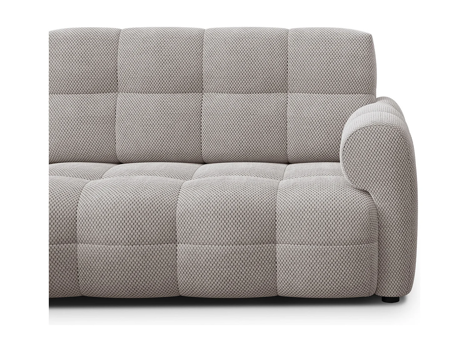 CANAPÉ D'ANGLE MELLOW 3 places, tissu beige