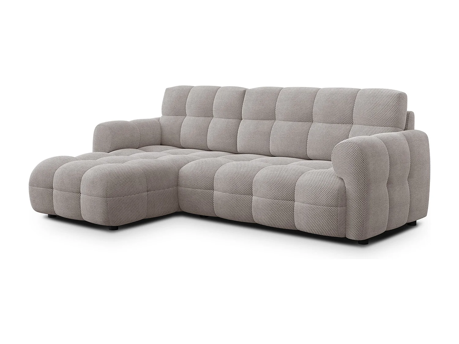 Ecksofa 3-Sitzer links MELLOW, beige