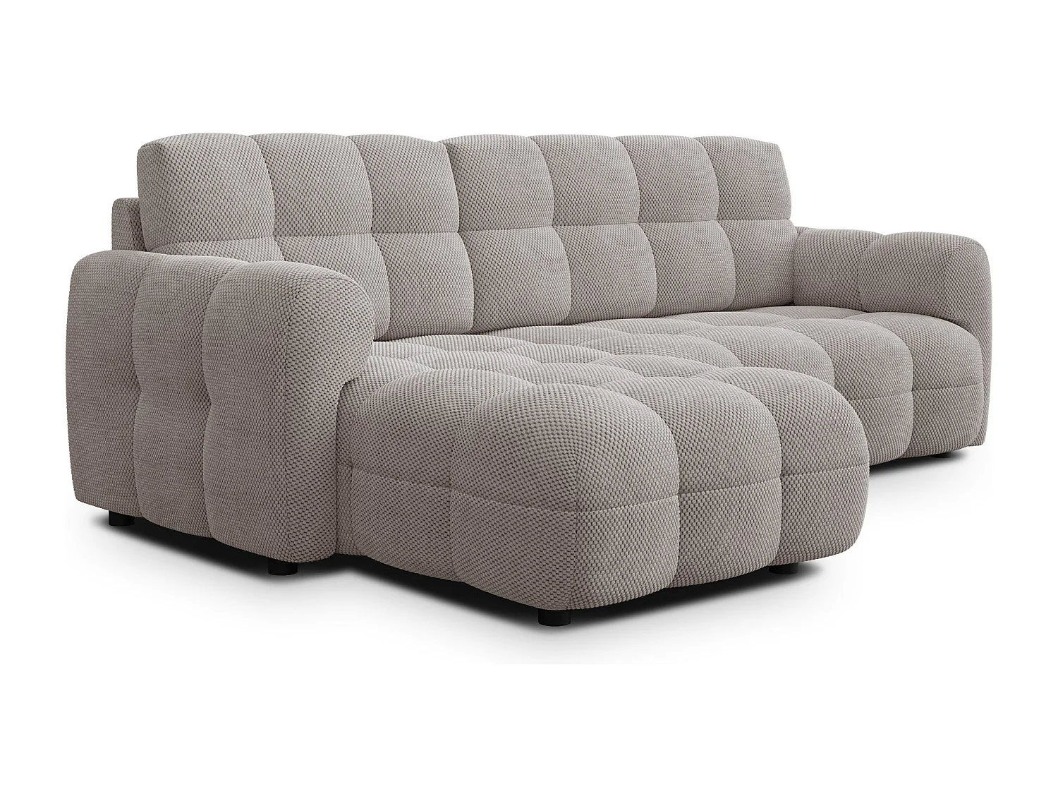 Ecksofa 3-Sitzer links MELLOW, beige