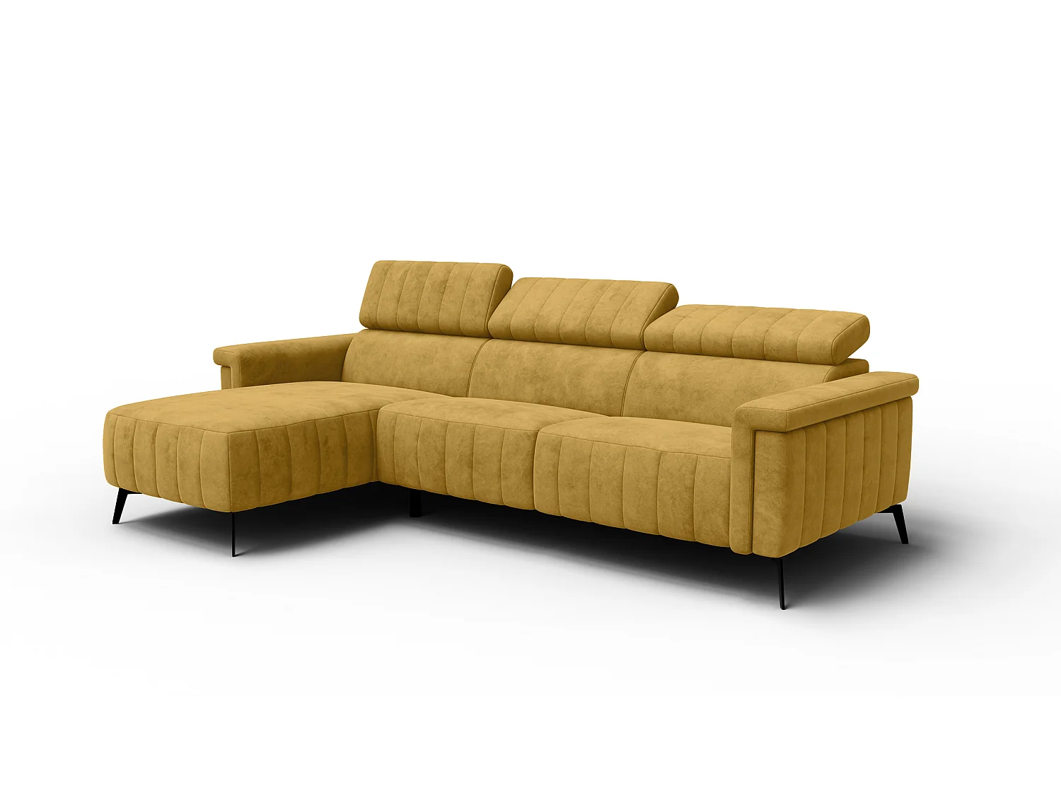 Ecksofa 4-Sitzer NORDEL, senfgelb