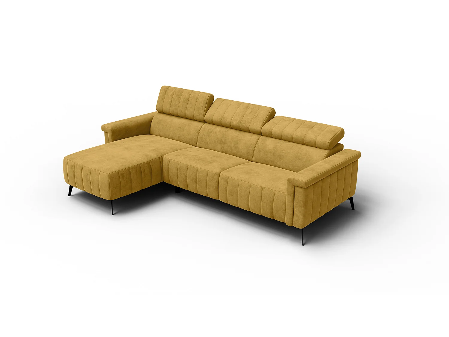 Ecksofa 4-Sitzer NORDEL, senfgelb