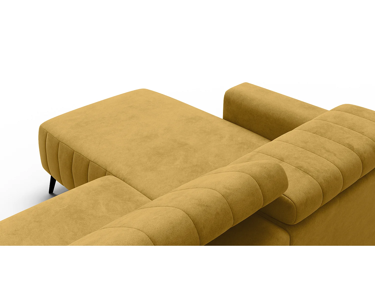 Ecksofa 4-Sitzer NORDEL, senfgelb