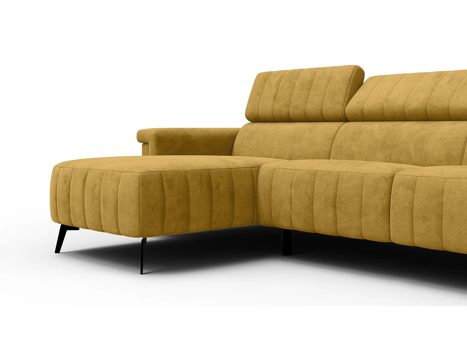 Ecksofa 4-Sitzer NORDEL, senfgelb