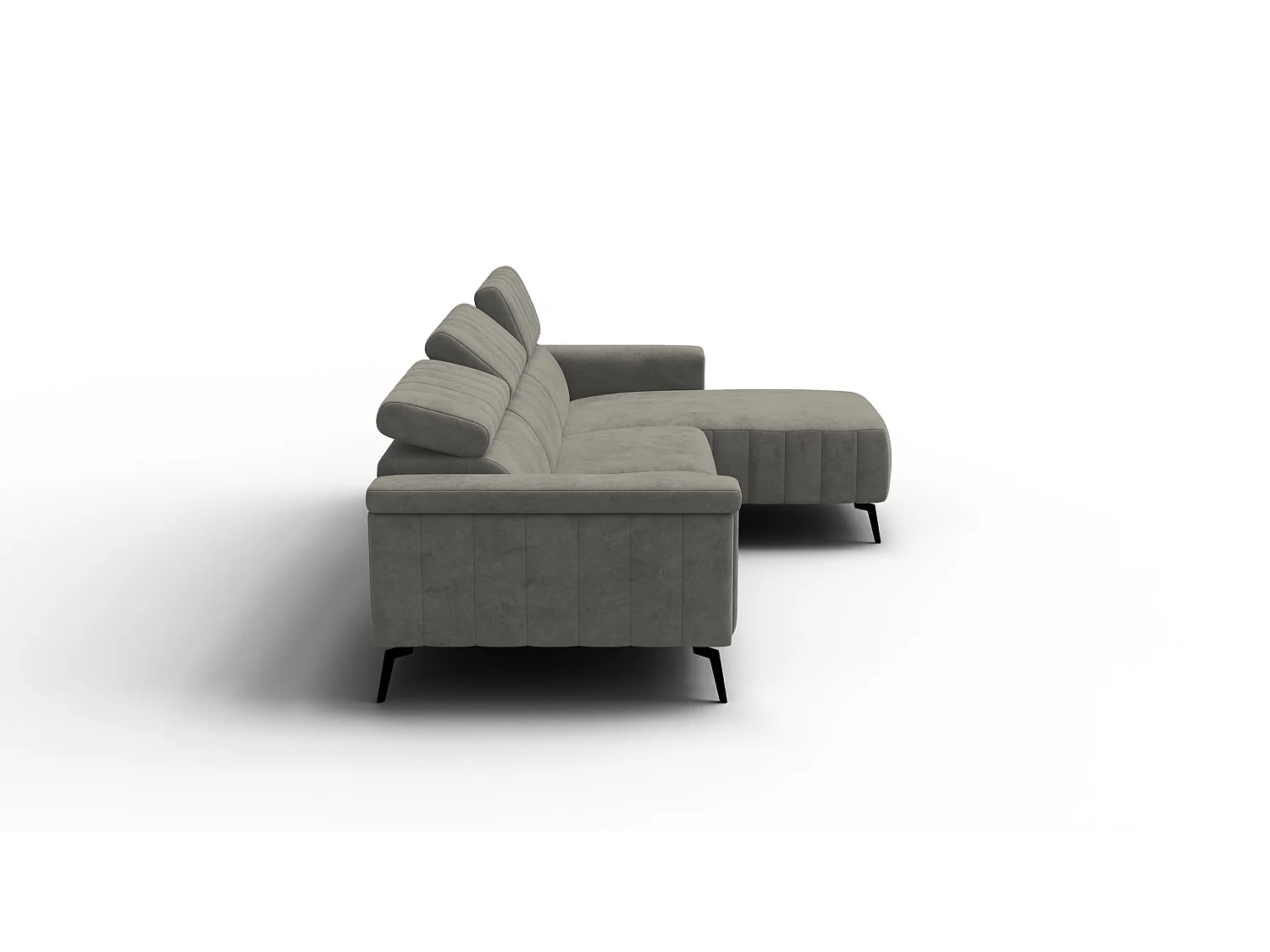 Ecksofa 4-Sitzer NORDEL, taupe