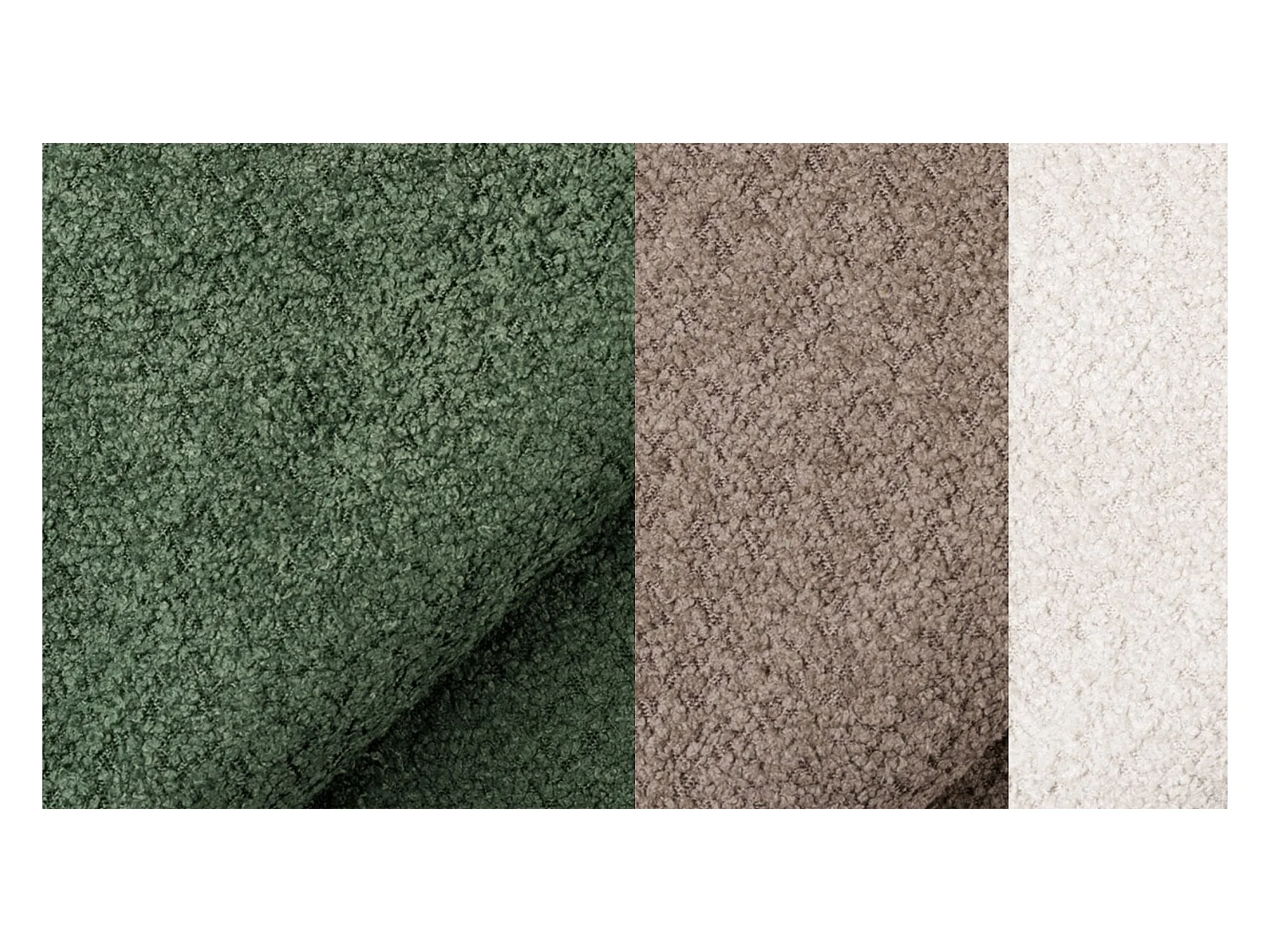 Canapé d'angle 5 places CALME, tissu olive et beige