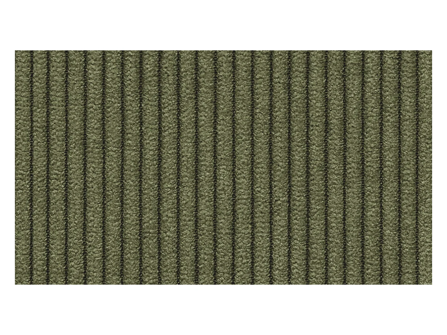 Canapé d'angle droit 3 places VILT, tissu olive