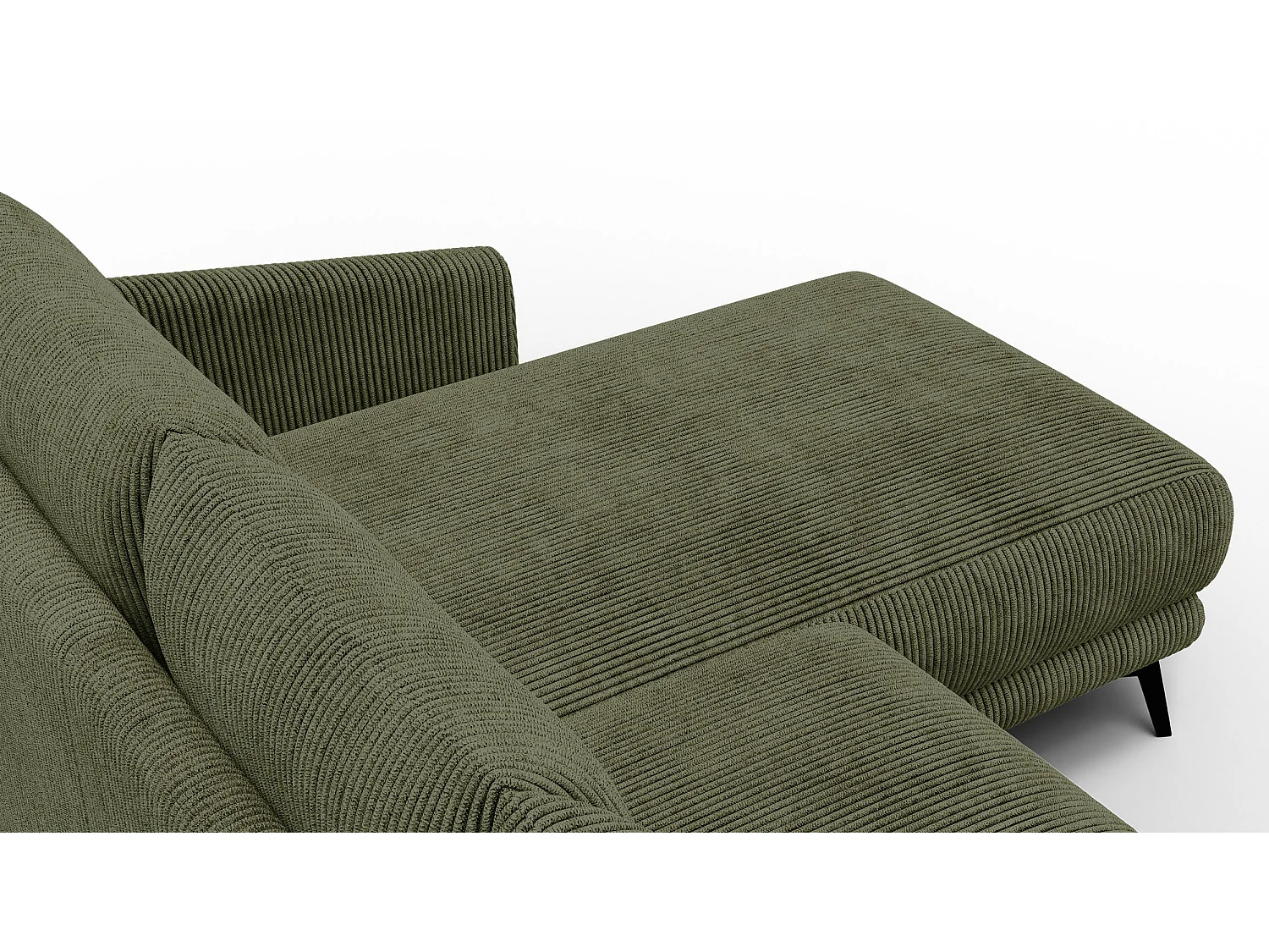 Ecksofa 3-Sitzer rechts VILT, olive