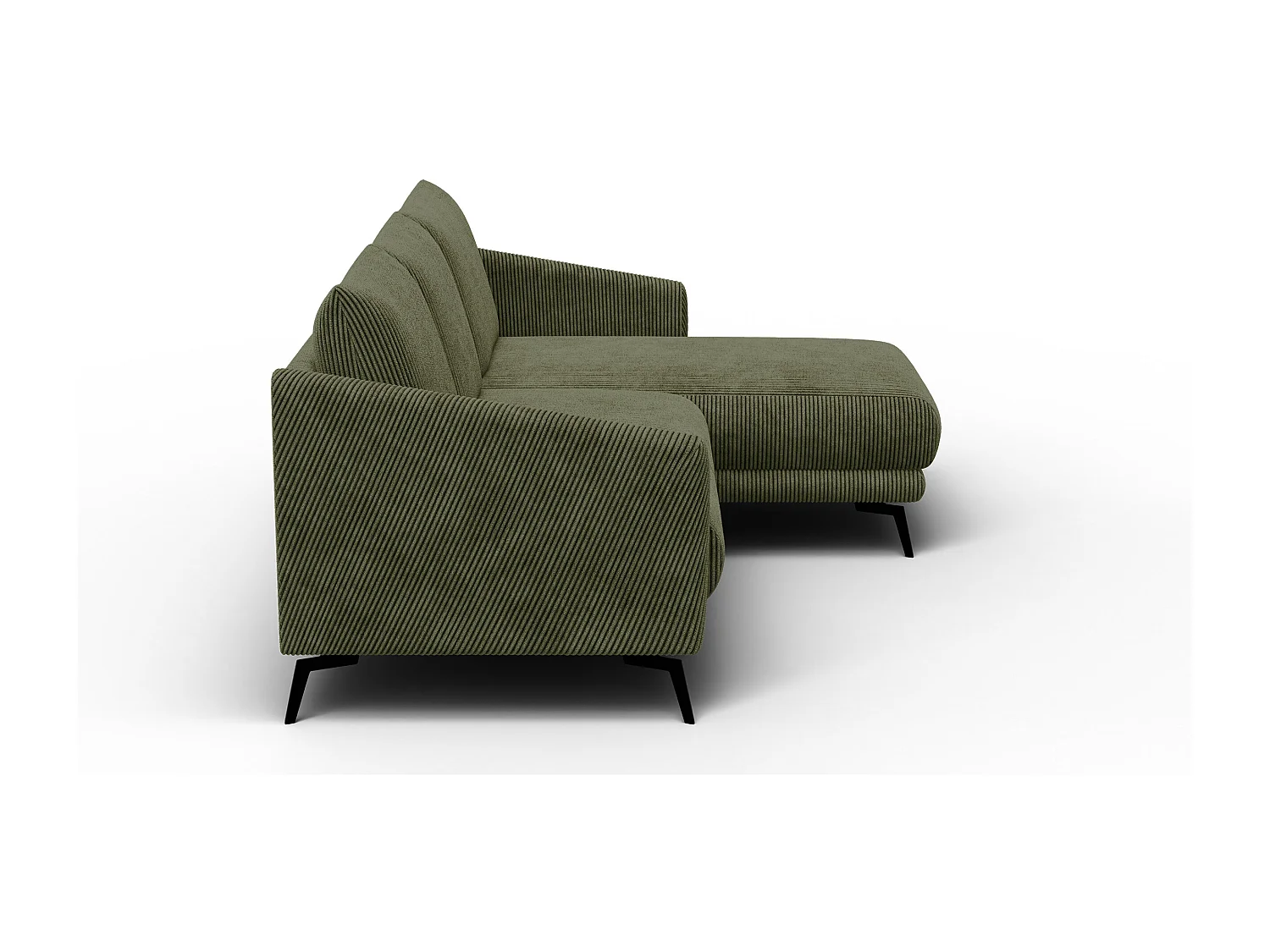 Ecksofa 3-Sitzer rechts VILT, olive