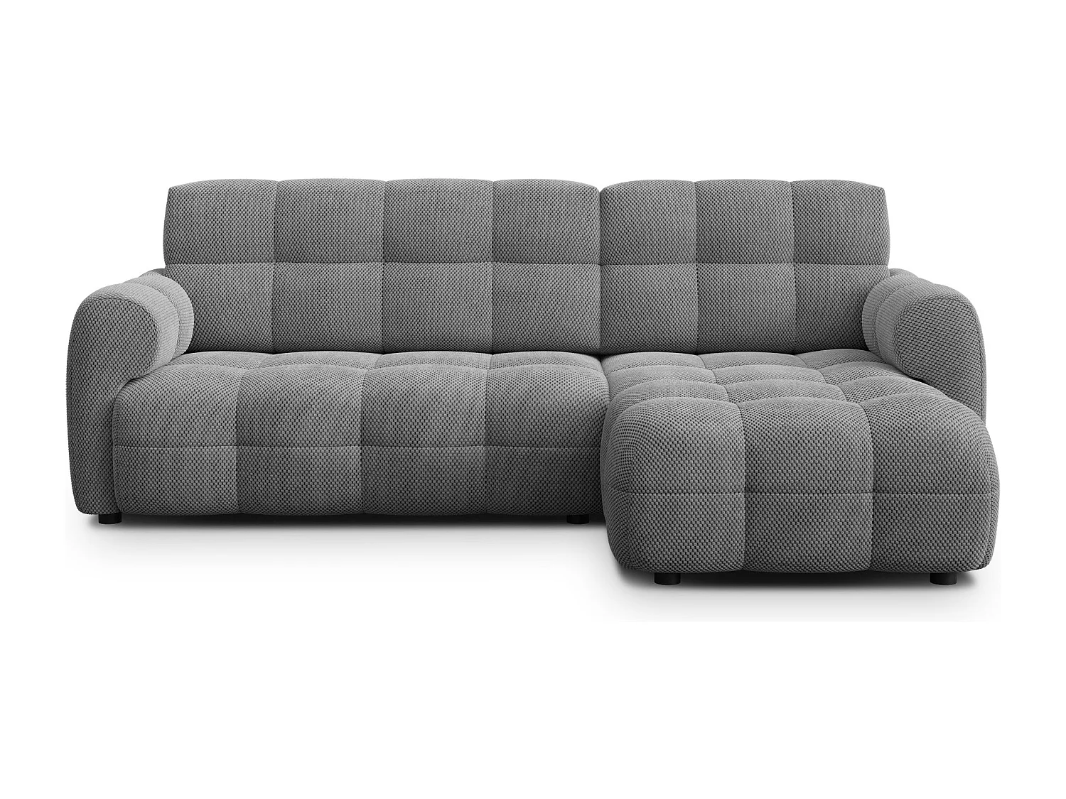 Ecksofa 3-Sitzer rechts MELLOW, grau