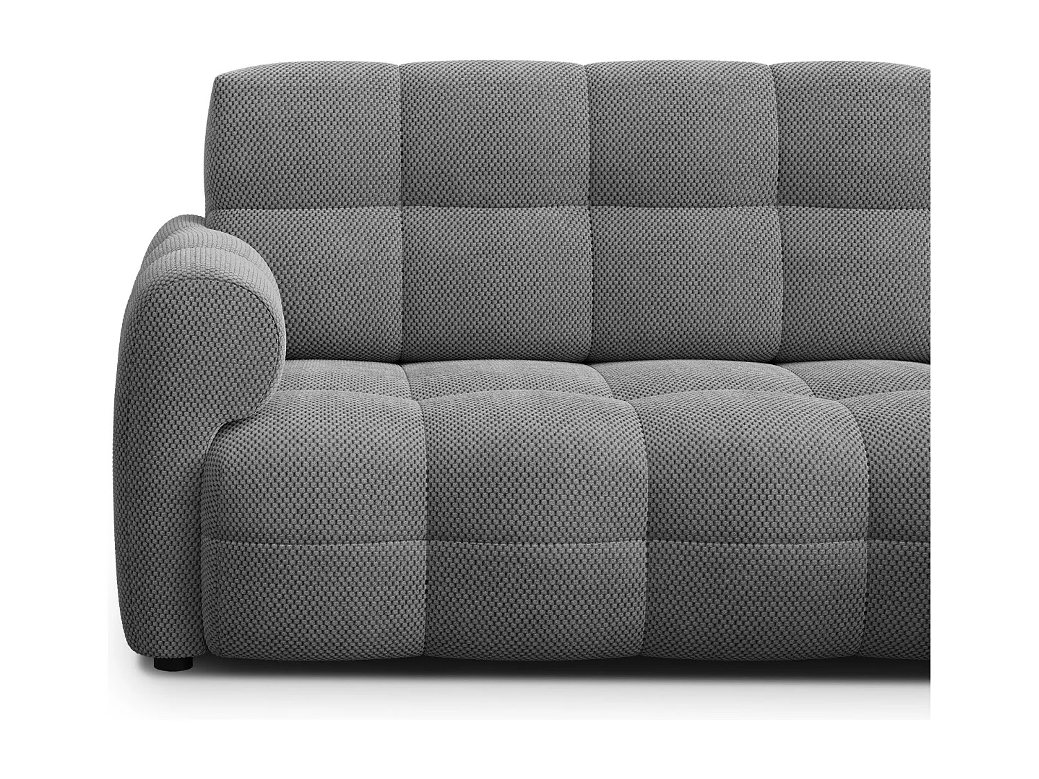 Ecksofa 3-Sitzer rechts MELLOW, grau