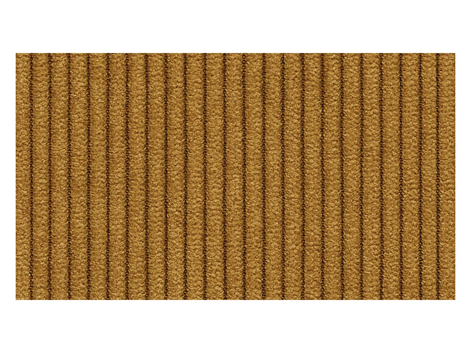 Canapé d'angle gauche 3 places VILT, tissu jaune foncé