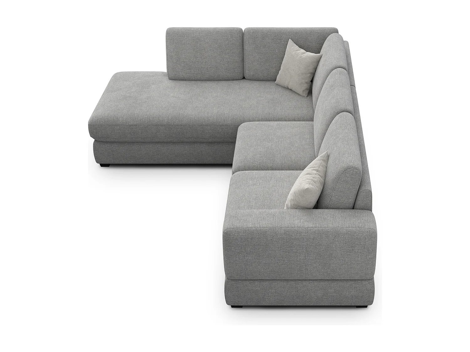 Ecksofa 5-Sitzer links OTTO, grau