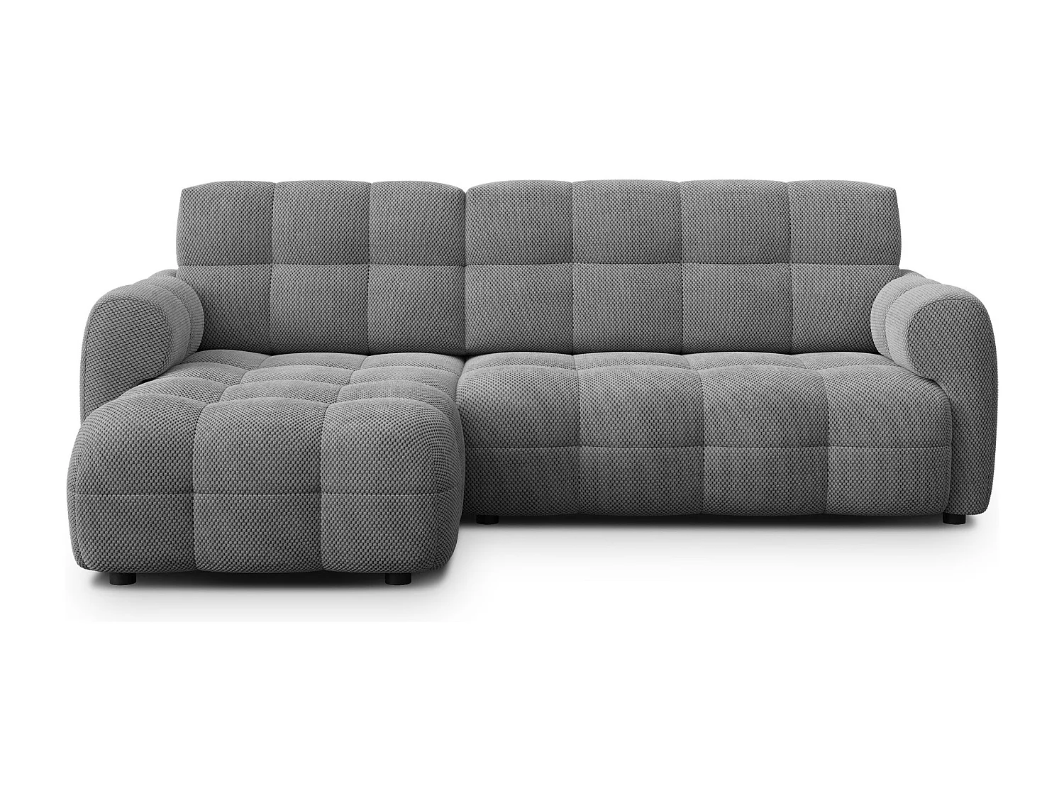 Ecksofa 3-Sitzer links MELLOW, grau