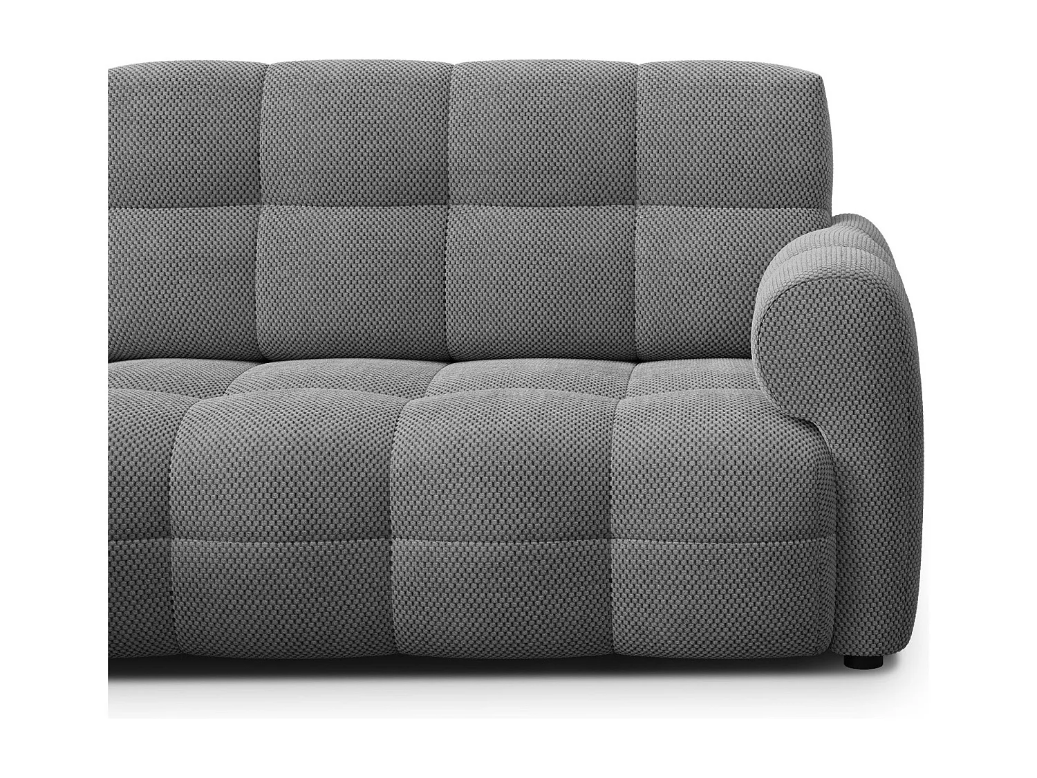 Ecksofa 3-Sitzer links MELLOW, grau