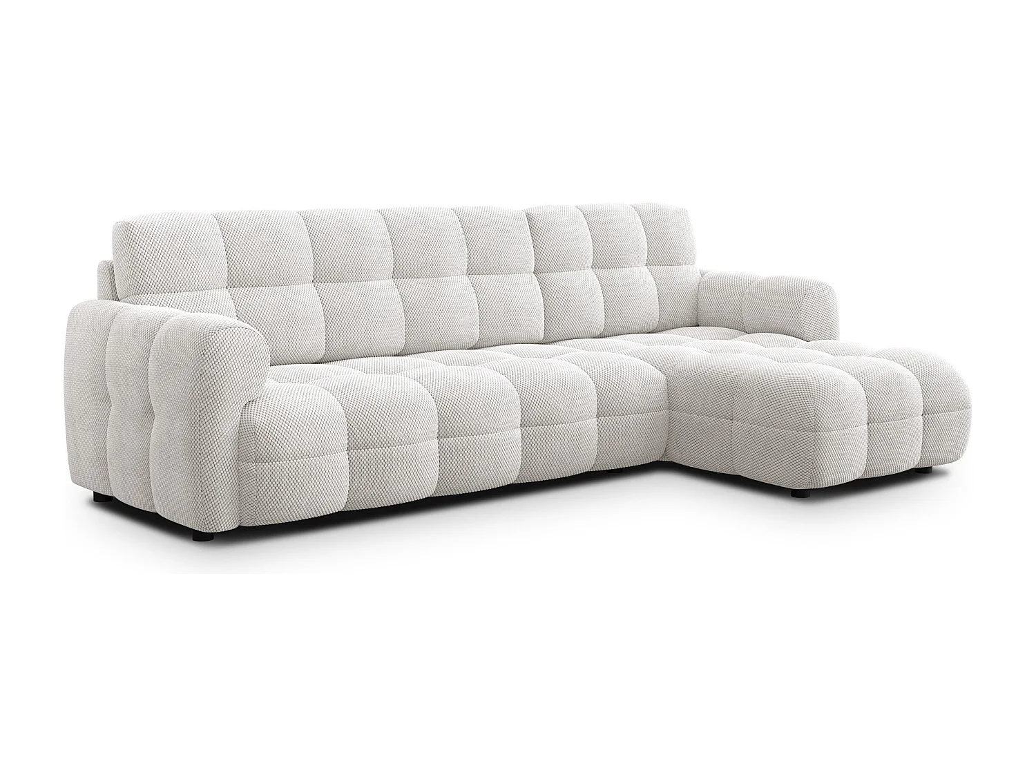 Ecksofa 4-Sitzer rechts MELLOW, creme