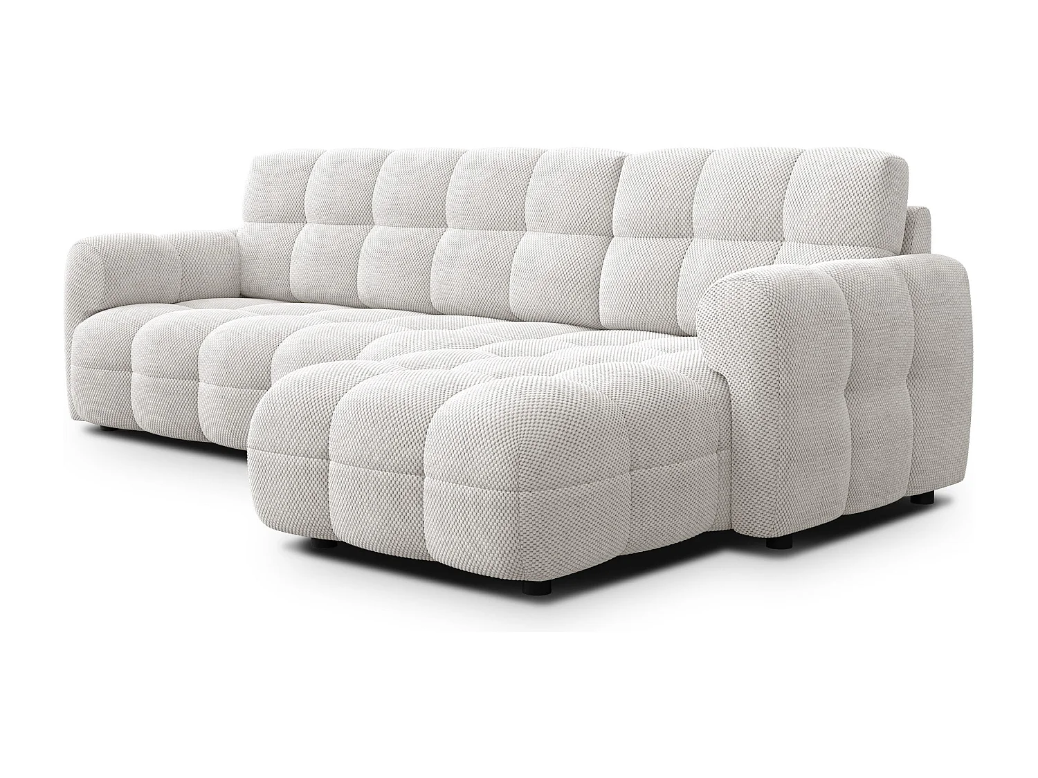 Ecksofa 4-Sitzer rechts MELLOW, creme