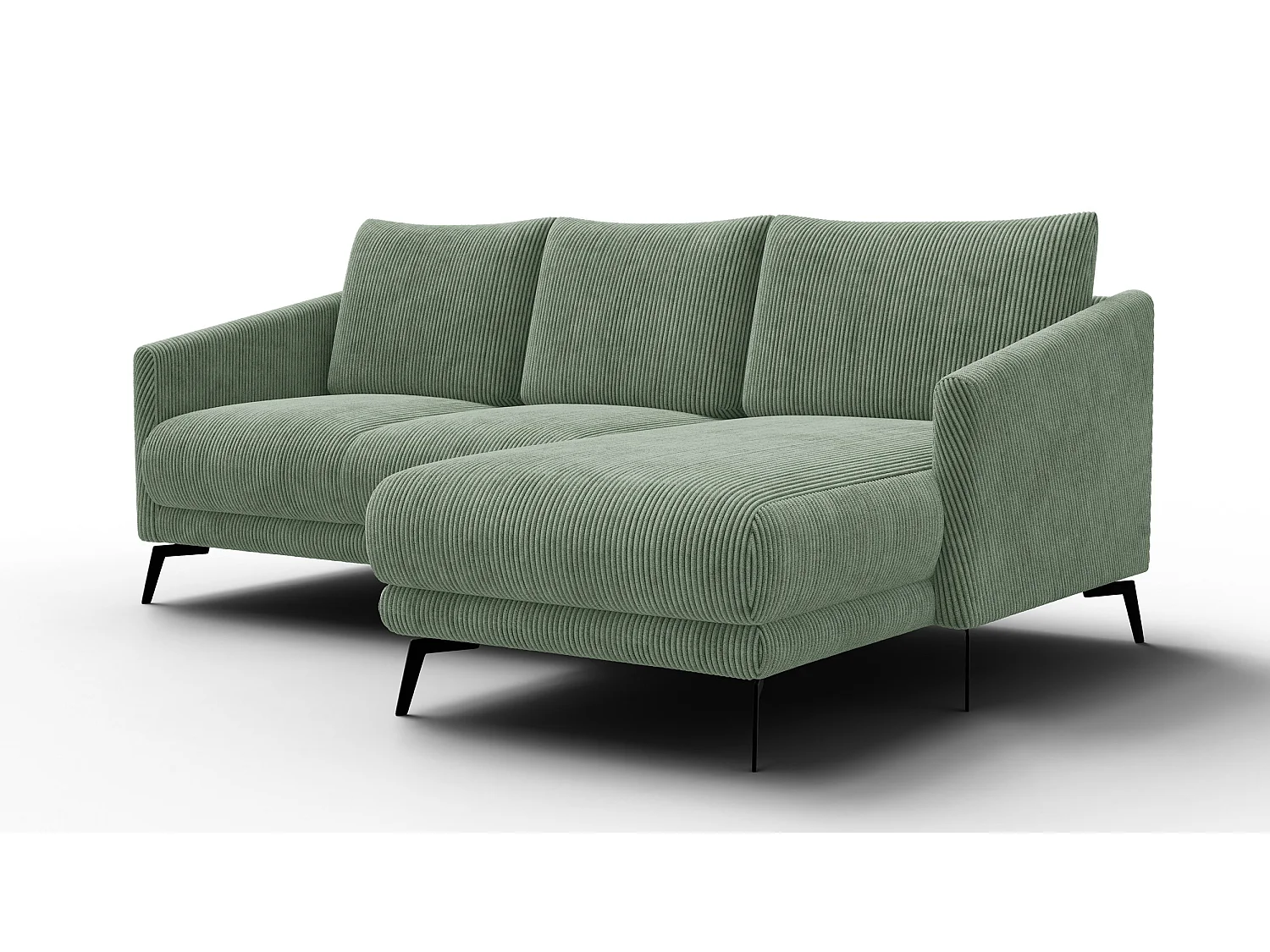 Ecksofa 3-Sitzer rechts VILT, mint