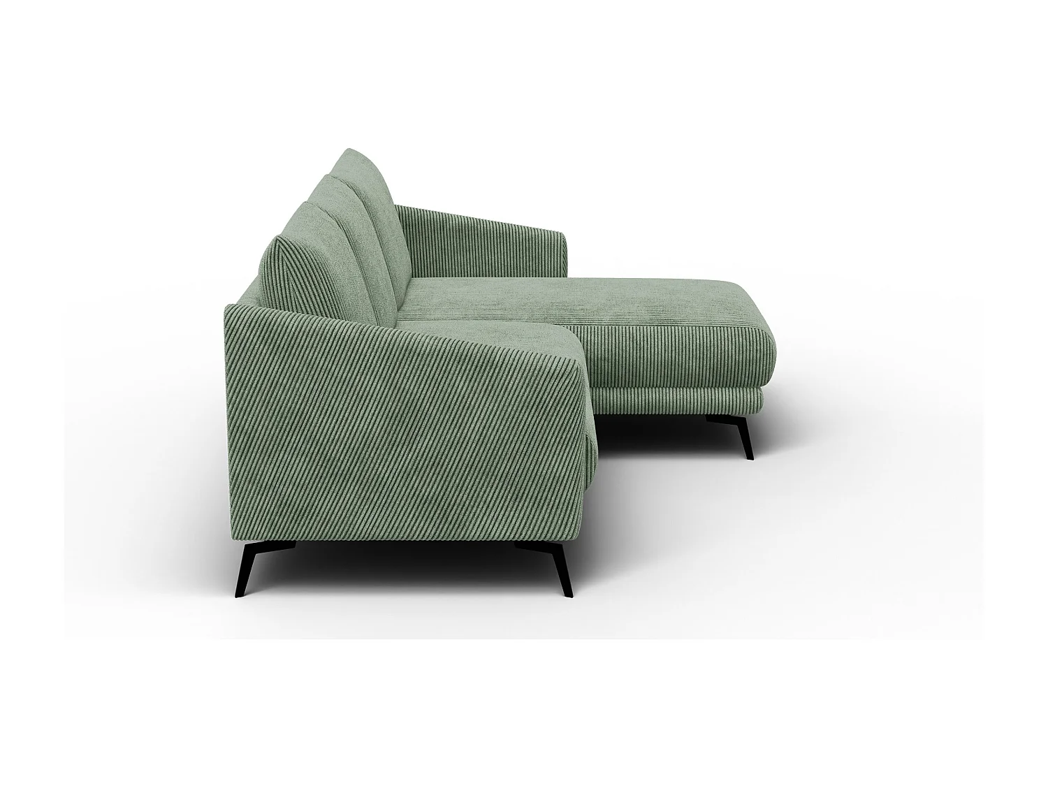 Ecksofa 3-Sitzer rechts VILT, mint
