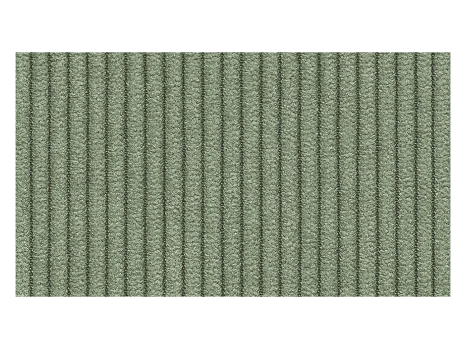 Canapé d'angle gauche 3 places VILT, tissu sauge