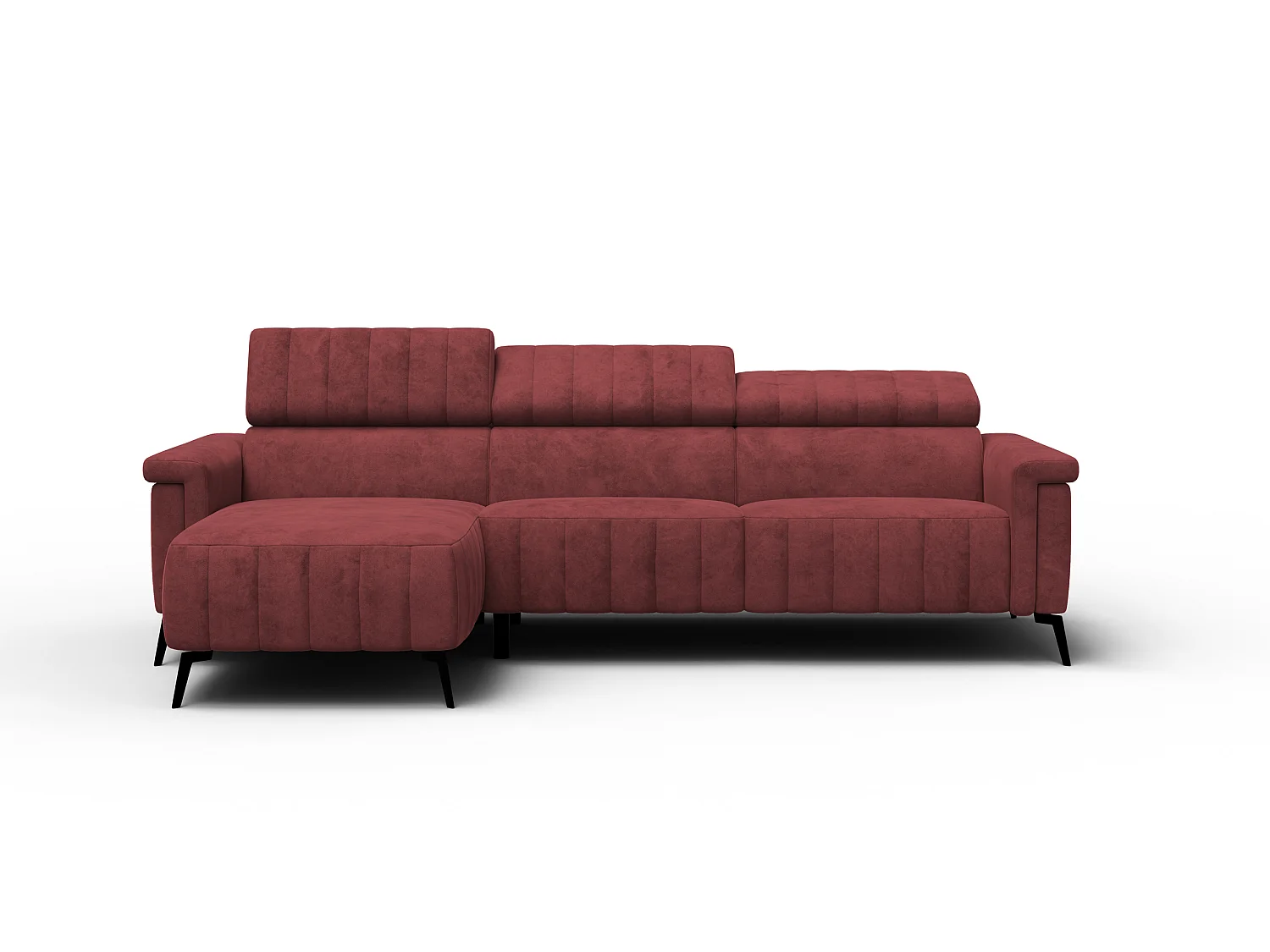 Ecksofa 4-Sitzer NORDEL, bordeaux