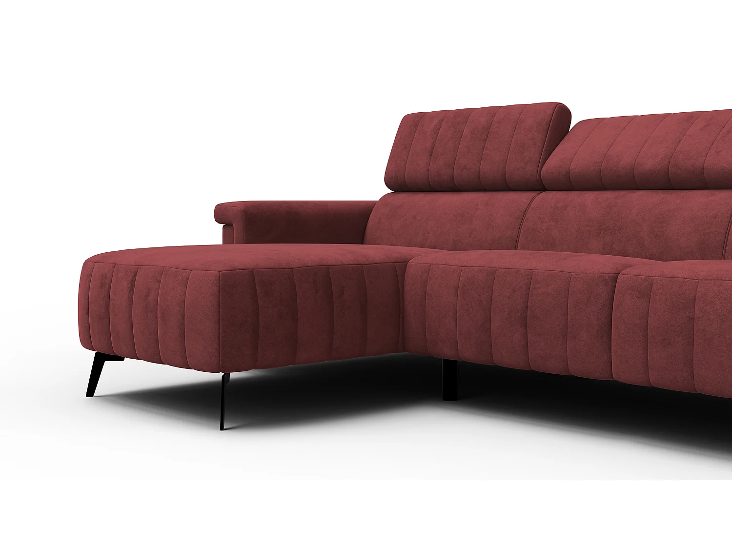 Ecksofa 4-Sitzer NORDEL, bordeaux