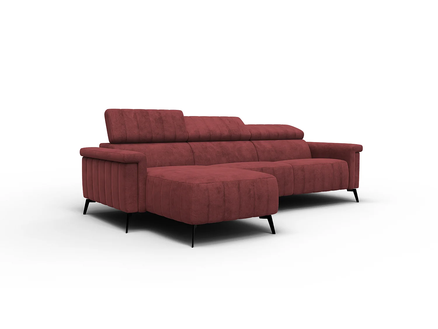 Ecksofa 4-Sitzer NORDEL, bordeaux