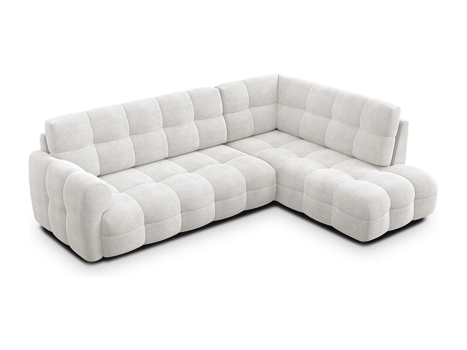 Ecksofa 5-Sitzer rechts MELLOW, creme