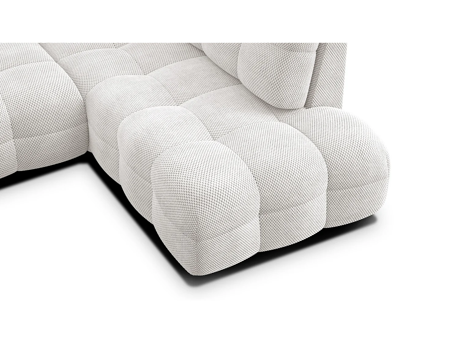 Ecksofa 5-Sitzer rechts MELLOW, creme