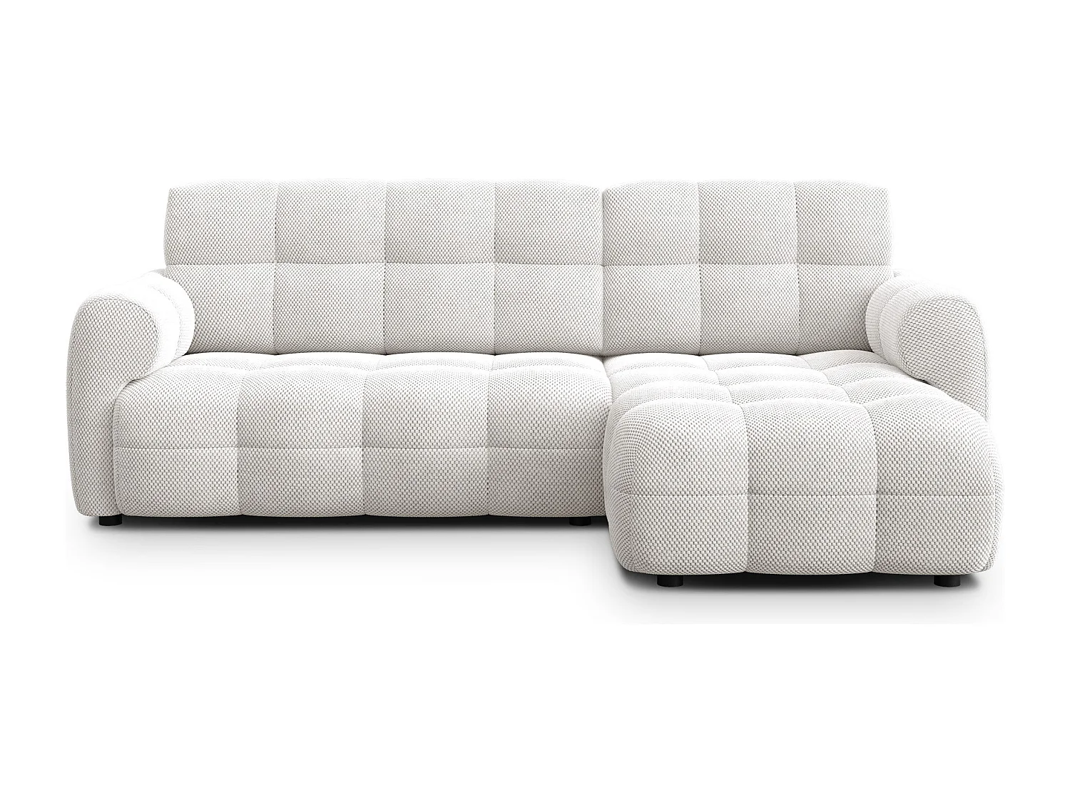 Ecksofa 3-Sitzer rechts MELLOW, creme