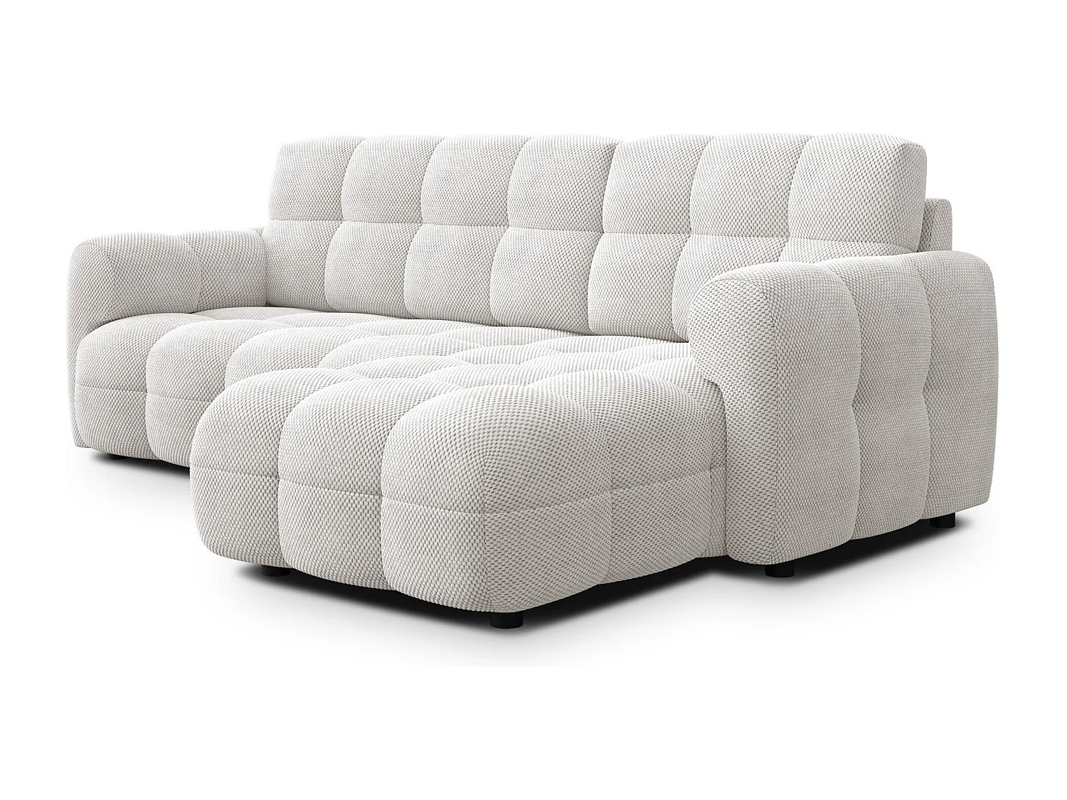 Ecksofa 3-Sitzer rechts MELLOW, creme
