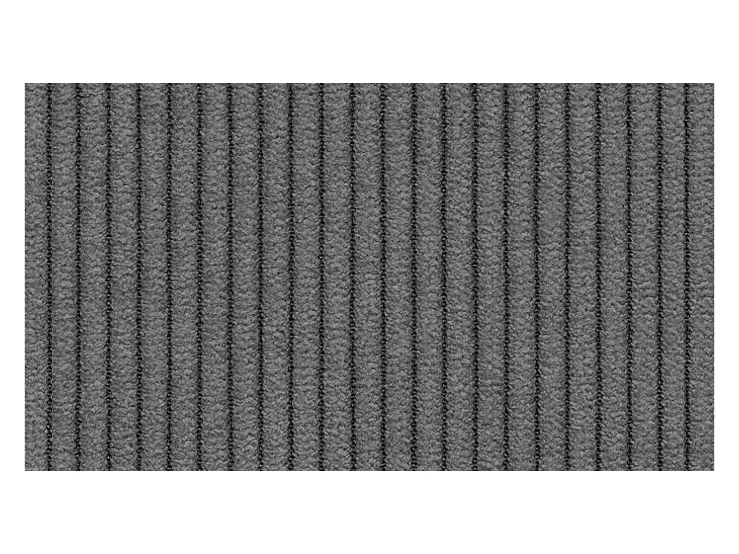 Canapé d'angle gauche 3 places VILT, tissu gris foncé