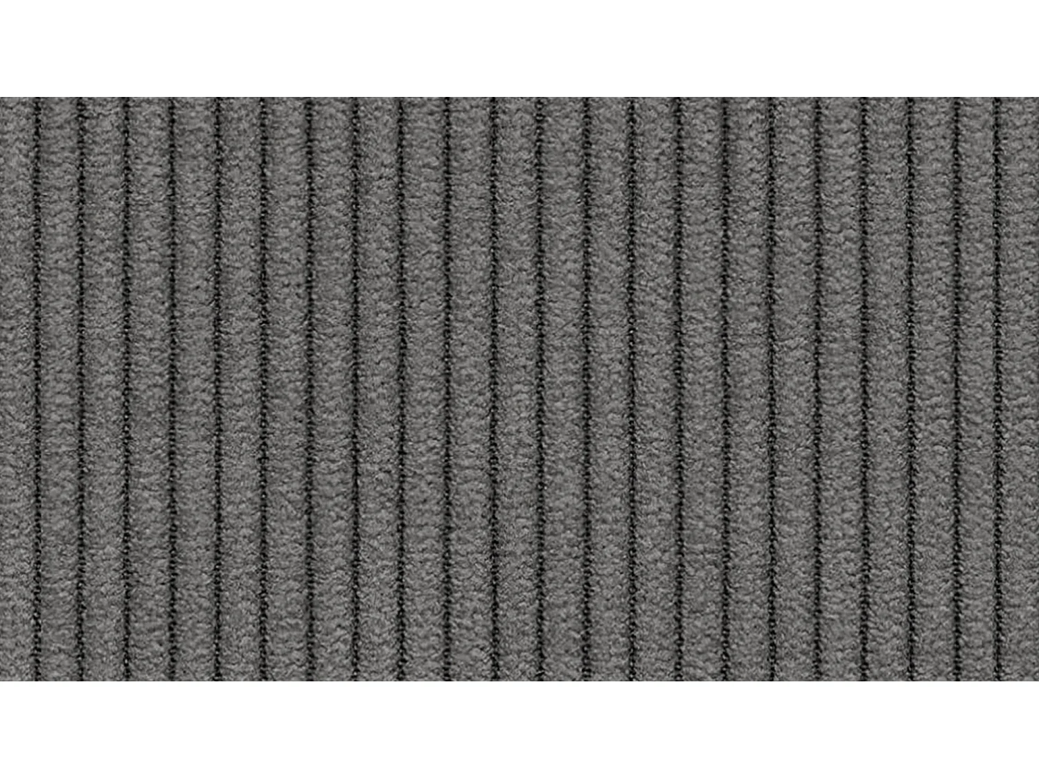 Canapé d'angle gauche 3 places VILT, tissu gris foncé