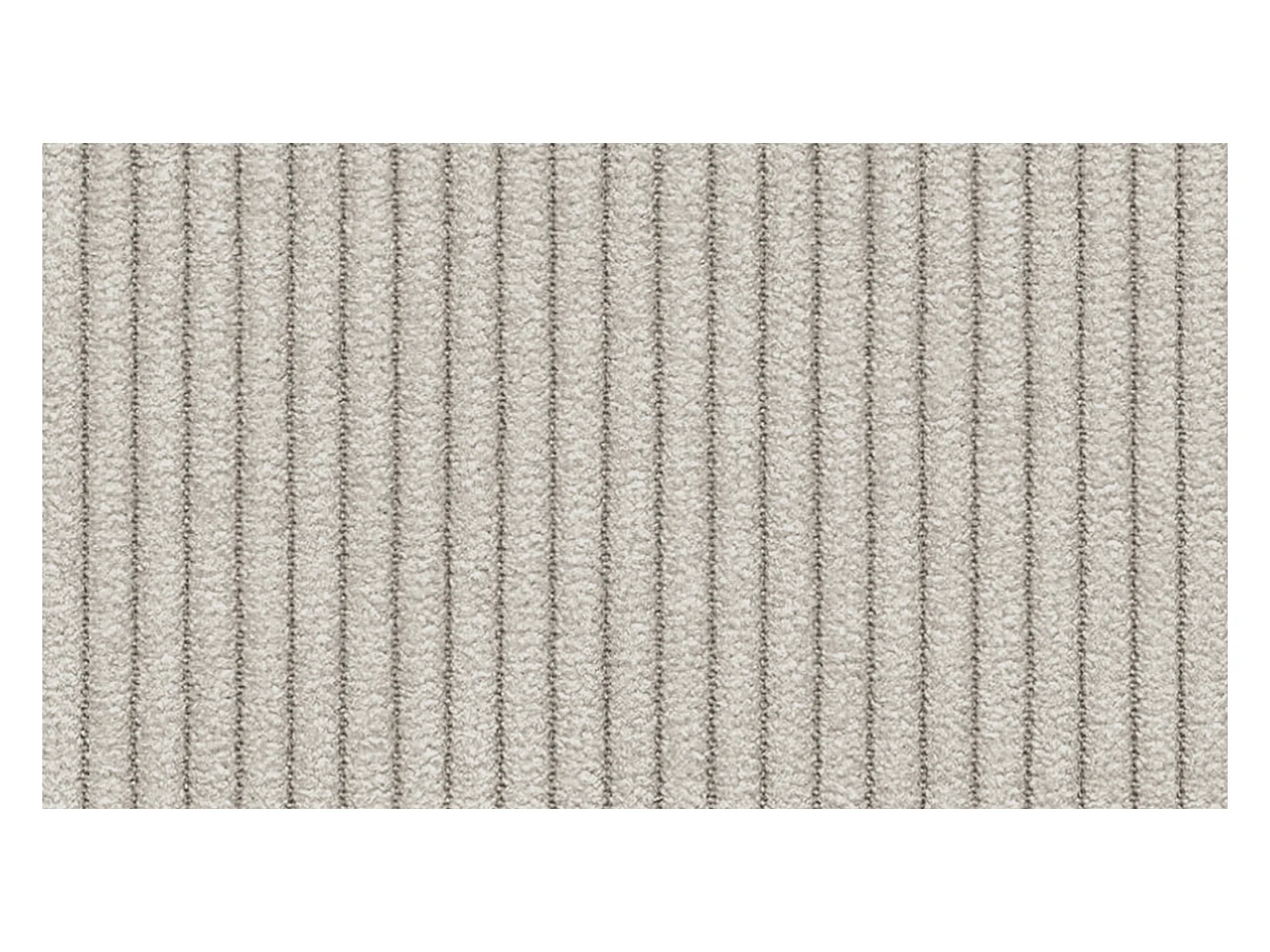 Canapé d'angle gauche 3 places VILT, tissu blanc